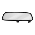 Car rearview mirror with black frame on a white background. Interior Rear View Mirror.
