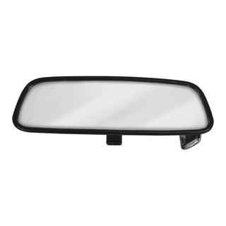 Car rearview mirror with black frame on a white background. Interior Rear View Mirror.