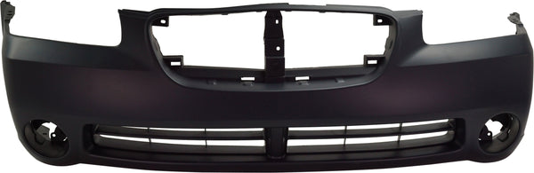 2002-2003 Nissan Maxima Front Bumper Cover, Primed, With Fog Lamp Holes.
