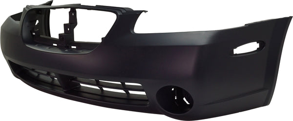 2002-2003 Nissan Maxima Front Bumper Cover, Primed, With Fog Lamp Holes.