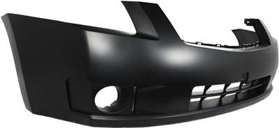 2007-2009 Nissan Sentra Front Bumper Cover, Primed, w/ Fog Lamp Hole.