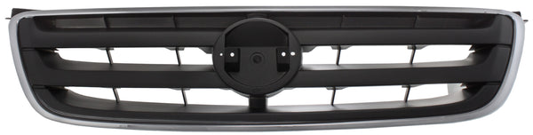 2002-2004 Nissan Altima Grille, Chrome Shell/Dark Gray.