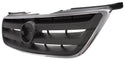 2002-2004 Nissan Altima Grille, Chrome Shell/Dark Gray.