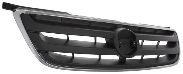 2002-2004 Nissan Altima Grille, Chrome Shell/Dark Gray.