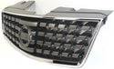2007-2008 Nissan Sentra Grille, Chrome Shell/Black.