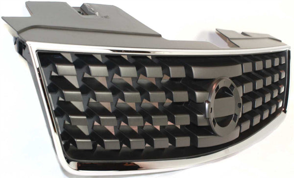 2007-2008 Nissan Sentra Grille, Chrome Shell/Black.