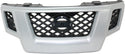2009-2013 Nissan Xterra Grille, Silver Shell/Dark Gray.