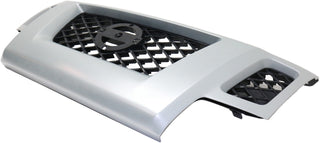 2009-2013 Nissan Xterra Grille, Silver Shell/Dark Gray.
