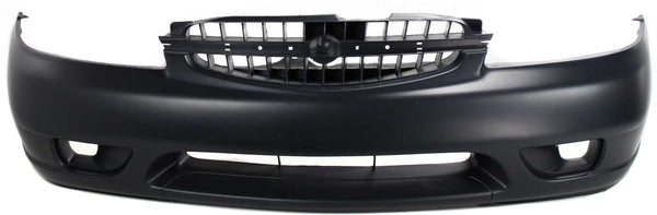 2000-2001 Nissan Altima Front Bumper Cover, Primed, w/o Fog Lamp Holes.