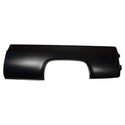 Black car panel on a white background. 1976-1980 Bedside Assembly LH 8Ft, W/O Fuel Hole.
