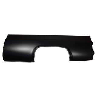 Black car panel on a white background. 1976-1980 Bedside Assembly LH 8Ft, W/O Fuel Hole.