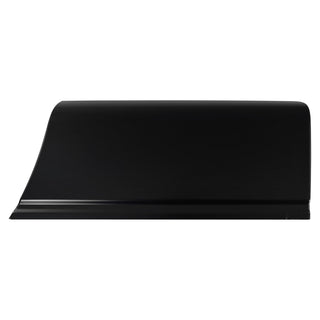 Black panel on a white background. Bedside Front Lower Panel, LH.