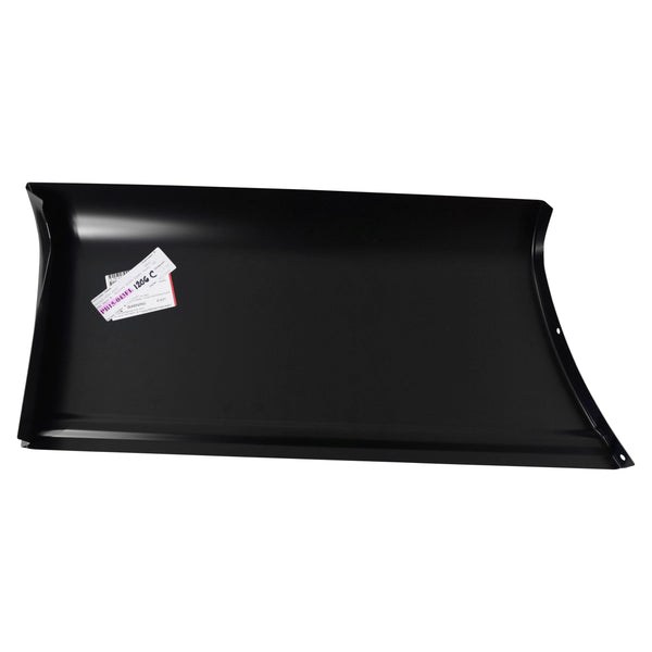 Black panel on a white background. Bedside Front Lower Panel, LH.