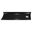 Metal black plate on a white background. Bedside Front Lower Panel RH (W/Moulding Holes, 1.2Mm).