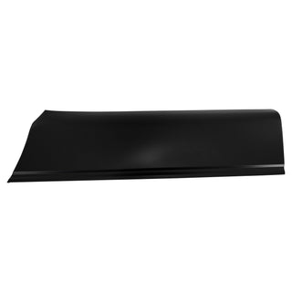Black metal plate on a white background. Bedside Front Lower Panel -LH (W/O Moulding Holes, 1.2Mm).