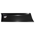 Black metal part on a white background. Bedside Front Lower Panel -LH (W/O Moulding Holes, 1.2Mm).