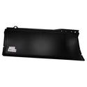 Black car interior panel on a white background. 2010-2016 Ford Pickup Front Lower Bed Section, LH.
