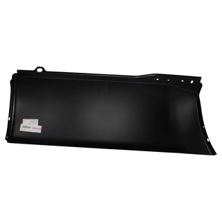 Black car interior panel on a white background. 2010-2016 Ford Pickup Front Lower Bed Section, LH.