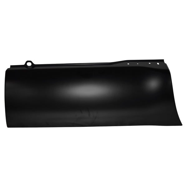 Black car fender on a white background. 2010-2016 Pickup Front Lower Bed Section, RH.