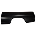 Black car fender on a white background. Ford Truck Pickup Bedside 6.5 Ft Fleetside LH.