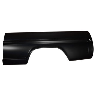 Black car fender on a white background. Ford Truck Pickup Bedside 6.5 Ft Fleetside LH.
