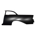 Car fender on a white background. 1956 Chevy 2 Door Sedan Quarter Panel Assembly W/O Holes LH.