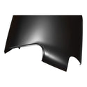 Black car hood on a white background. 1956 Chevy 2 Door Sedan Quarter Panel Assembly W/O Holes RH.