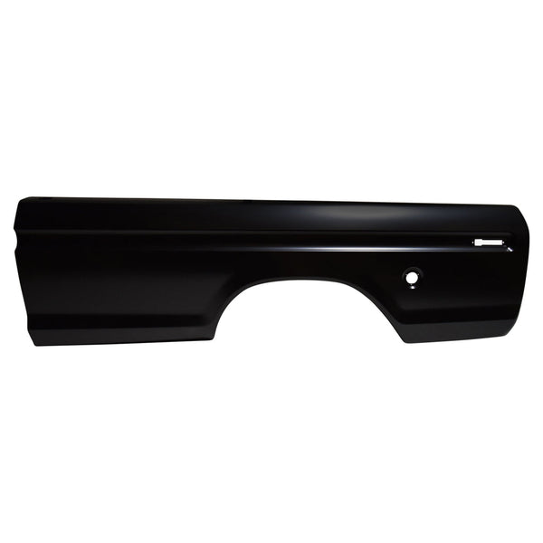 1973-1979 Ford F-100 Pickup Bedside Skin 8 ft w/Single Round Fuel Opening RH.