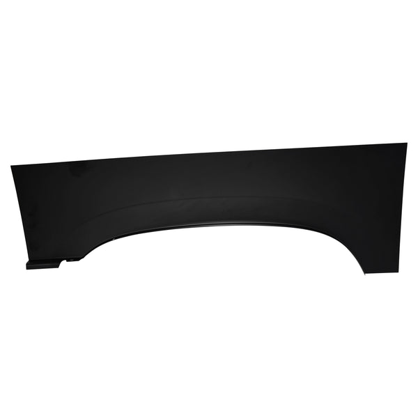 Black car fender on a white background. 2015-2020 Upper Wheel Arch, LH.