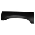 Black car fender on a white background. 2015-2020 Upper Wheel Arch RH.