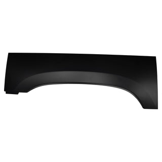 Black car fender on a white background. 2015-2020 Upper Wheel Arch RH.