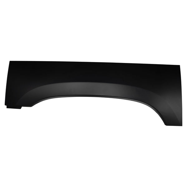 Black car fender on a white background. 2015-2020 Upper Wheel Arch RH.
