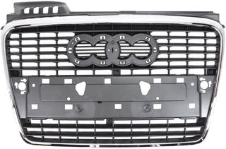 2005-2009 Audi A4 Grille, Chrome Shell/primde Insert.