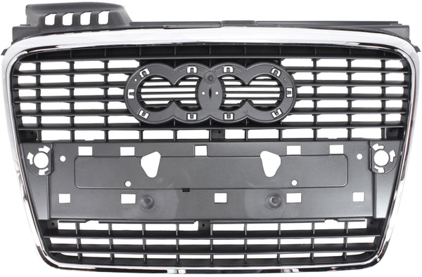 2005-2009 Audi A4 Grille, Chrome Shell/primde Insert.