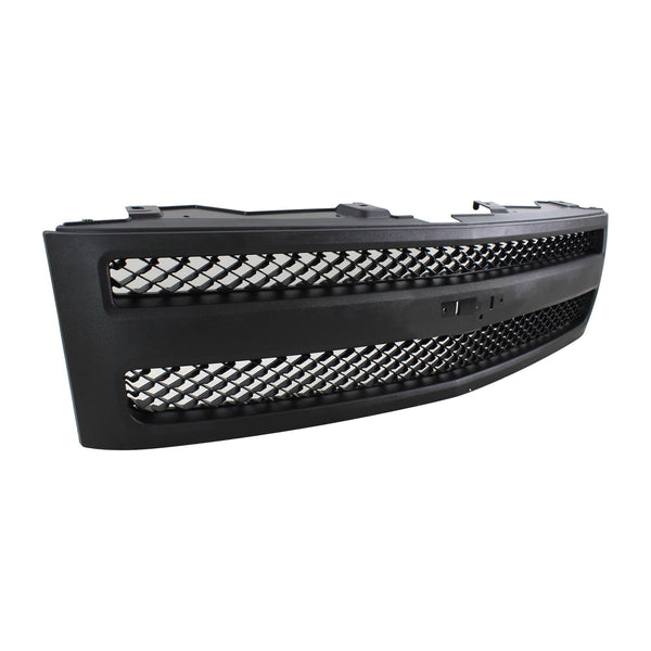 2007-2013 Chevy Silverado 1500 Grille, Black.