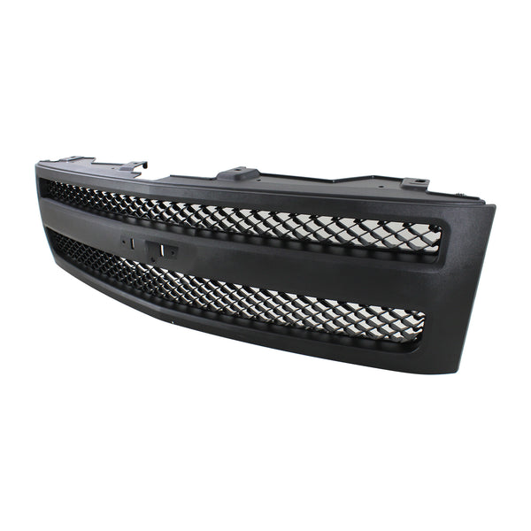 2007-2013 Chevy Silverado 1500 Grille, Black.