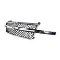 2003-2007 Chevy Silverado 1500 Grille,Chrome Shell.