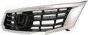 2008-2010 Honda Accord Grille, Chrome Shell/Black.