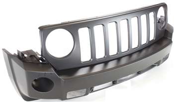 2007-2010 Jeep Patriot Front Bumper Cover, Primed, w/Tow Hooks, w/Fog Lights.