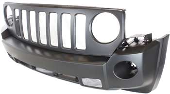 2007-2010 Jeep Patriot Front Bumper Cover, Primed, w/Tow Hooks, w/Fog Lights.