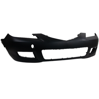 2007-2009  Mazda 3 Front Bumper Cover, Primed, Standard Type, Sedan.