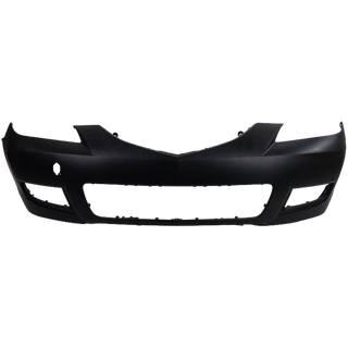 2007-2009  Mazda 3 Front Bumper Cover, Primed, Standard Type, Sedan.