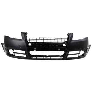 2005-2009 Audi A4 Front Bumper Cover, Primed, w/o Headlamp Washer Hole.