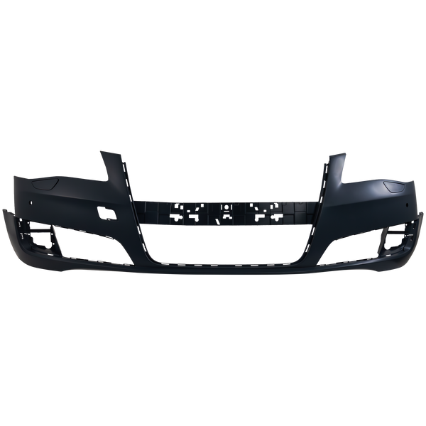 2011-2014 Audi A8 Front Bumper Cover, Primed, With Parking Aid.