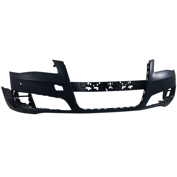 2011-2014 Audi A8 Front Bumper Cover, Primed, With Parking Aid.