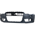 2012-2015 Audi A6 Front Bumper Cover, Primed W/Parking Aid.