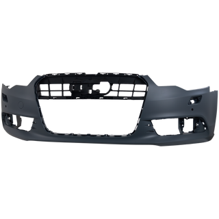 2012-2015 Audi A6 Front Bumper Cover, Primed W/Parking Aid.