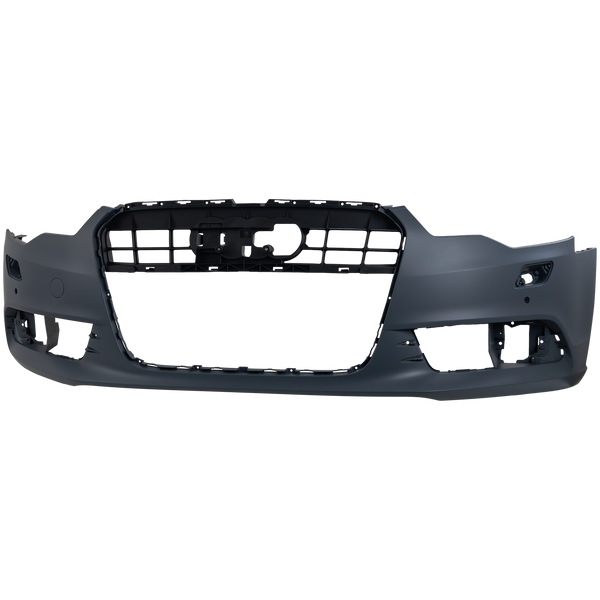 2012-2015 Audi A6 Front Bumper Cover, Primed W/Parking Aid.