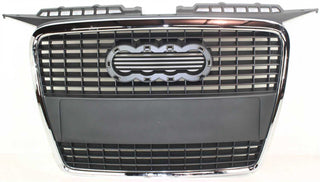 2006-2008 Audi A3 Grille, Chrome Shell/Black Insert.