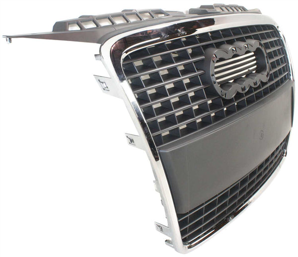 2006-2008 Audi A3 Grille, Chrome Shell/Black Insert.